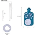 thumbnail image 4 of Enema Bag Kit 2 Quart Enema Bag with 5ft Long Hose, Multi-Size Tips and Controllable Water Flow Clamp for Colon Cleanse Enemas (Blue), 4 of 6