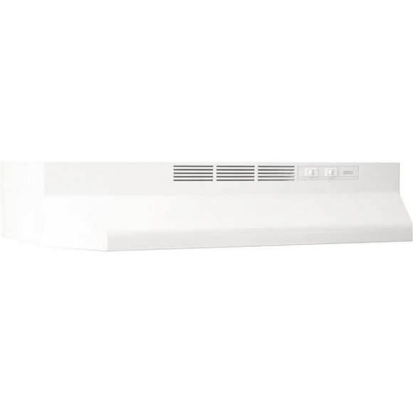 Broan 24 in Non-Ducted Under Cabinet Range Hood in White
