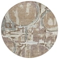 thumbnail image 2 of Addison Rugs Chantille Indoor/Outdoor Transitional Geometric Mocha Washable Round Rug, 8' x 8', 2 of 6