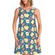 thumbnail image 1 of Fotbe Eggs Toast Bacon And Arugula Vestido de Verano sin Mangas para Mujer – Vestido Midi Línea A, Estilo Camiseta Floral, Vestido Playero Casual y Fluido, 1 of 7