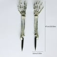 thumbnail image 3 of Plastic Horror Skeleton Skull Ornament Halloween Decor for Home  3 Piece Set, 3 of 6