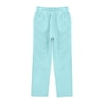 thumbnail image 7 of Girls Sweatsuit Fashion 2 Piece Hoodie and Sweatpants Set 5-14 Years Hooded Sweatshirts and Wide Leg Joggers Warm Tracksuit with Pockets, 7 of 7