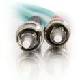 thumbnail image 3 of C2G ST-ST 10Gb 50/125 OM3 Duplex Multimode PVC Fiber Optic Cable - patch cable - 3.3 ft - aqua, 3 of 4