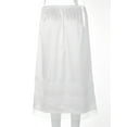 thumbnail image 6 of inlzdz Half Slips for Women Underdress Extender Single Layer Petticoat Long Underskirt with Lace Trim White 3XL, 6 of 9