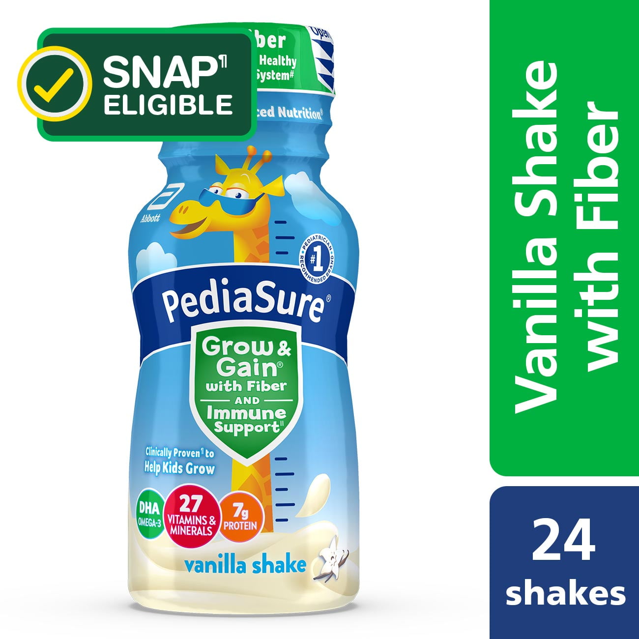 PediaSure Grow Gain with Immune Support Vanilla 8 fl oz Bottle 24 PediaSure Grow Gain with Immune Support Vanilla 8 fl oz Bottle 24