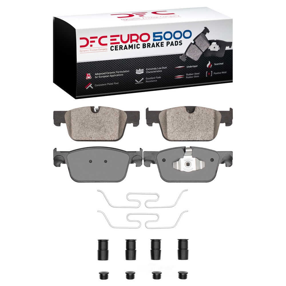 Dynamic Friction Company 1600-1924-01 DFC EURO 5000 Ceramic Brake Pads and Hardware Kit