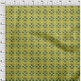 thumbnail image 3 of oneOone Cotton Silk Fabric Check & Triangle Ikat Printed Craft Fabric BTY 42 Inch Wide, 3 of 4