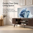 thumbnail image 6 of Manxile Mid Century Modern TV Console for Living Room Bedroom, Wood Entertainment Center with Storage and Shelves, Walnut, 6 of 7