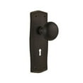 thumbnail image 5 of Nostalgic Warehouse Pranyk_Psg_234_Kh New York Solid Brass Passage Door Knob Set - Bronze, 5 of 7