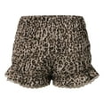thumbnail image 6 of XIAONU Womens Pants Leopard Shorts Frill Lace Trim Shorts Y2K Print Boy Shorts Smocked Ruched Micro Shorts Bottoms, 6 of 9