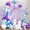 Blue Purple White, variant on Boho Brown Balloon Garland Arch Kit, 167Pcs Latex Neutral Balloons Different Sizes 18 12 10 5 inch for Baby Shower Birthday Bridal Shower Wedding Party Decorations