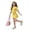 Yellow, variant on Grblisyd Girls 2 Piece Outfits Cute Solid Color Short Sleeve Tops and Casual Skirt Set
