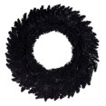 thumbnail image 4 of Vickerman K221730 30 in. Flocked Fir 260 Tips Wreath, Black, 4 of 5