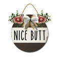 thumbnail image 1 of Eveokoki Nice Butt Signs for Bathroom Decor- Modern Farmhouse Bathroom Decor Wall Art- Funny Bathroom Wooden Sign Home Décor,11In, 1 of 5