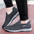 thumbnail image 2 of Yindaity Mens Slip on Shoes Wide Width Mesh Mens Walking Shoes Wide Lightweight Mens Slip on Sneakers Dark Gray,11, 2 of 8