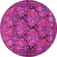 thumbnail image 1 of Ahgly Company Indoor Round Persian Pink Traditional Area Rugs, 8' Round, 1 of 4