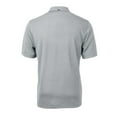 thumbnail image 3 of Men's Cutter & Buck Gray Kansas Jayhawks Team Big & Tall Virtue Eco Pique Recycled Polo, 3 of 3