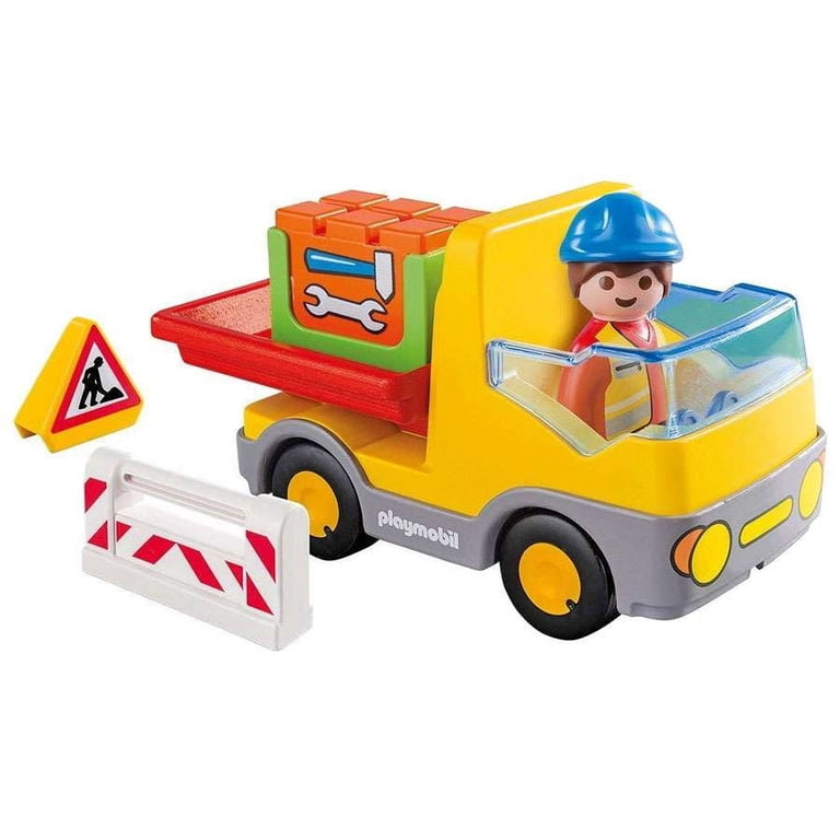 PLAYMOBIL (1524) Triciclo Giallo Con Cassone Di Trasporto - Usato - Foto 4