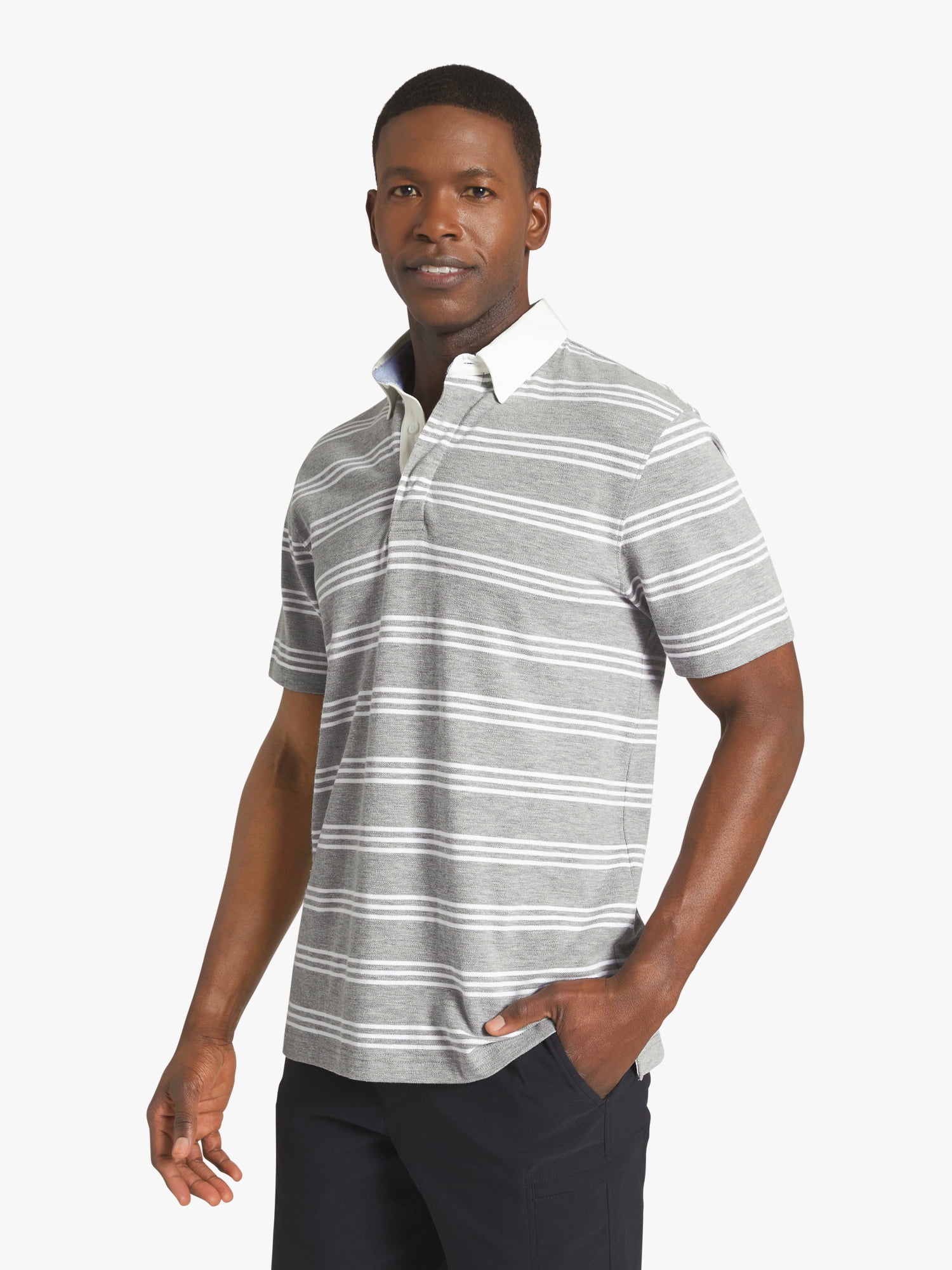 Chaps Men's Striped Pique Polo, Sizes S - 2XL