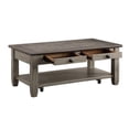 thumbnail image 4 of Lexicon Granby Wood 2 Drawer Coffee Table in Brown and Antique Gray, 4 of 7