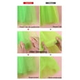 thumbnail image 2 of Womens Classic Elastic 4 Layered Tulle Tutu Skirt, Fluorescent Green, 2 of 4