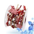 thumbnail image 3 of TABLZONE Christmas Ribbon Rolls Wired Xmas Decorations 1 Roll Multi Design, 3 of 8
