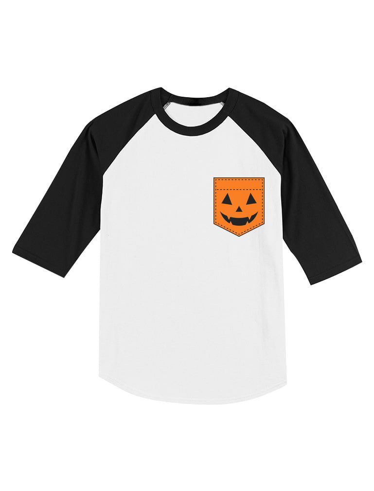 Jack O' Lantern Geeky Pumpkin Face Shirt Halloween Dinosaur Toddler Kids Tshirt 