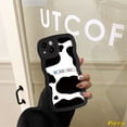 thumbnail image 3 of Funda De Teléfono Con Estampado De Leopardo De Leche Compatible Con IPhone 11 14 Pro Max 7Plus 12 14 13 X XS XR 7 14 8 6 6s Plus SE 2020 Borde Ondulado Cubierta De Pareja Suave, 3 of 3