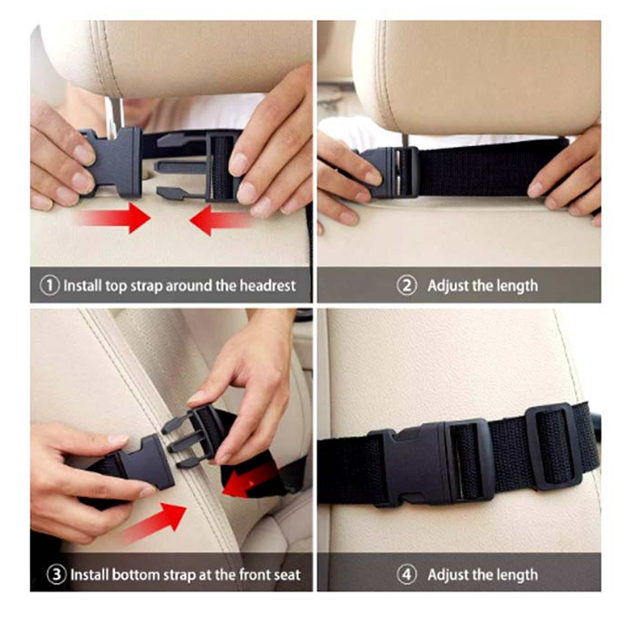 Auto Drive Car Back Seat Organizer with Tablet Holder, Multi-Pocket Storage and Drink Holders, Black
