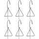 thumbnail image 3 of 6 Piezas de Colgadores para Macetas de Terracota, para Colgar Macetas, Colgadores de Plantas, Colgadores de Pared de Metal para Plantas de JardíN, Color Plateado, 3 of 10