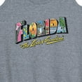 thumbnail image 3 of Instant Message - Florida Postcard  - Women's Racerback Tank Top, 3 of 6