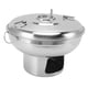 thumbnail image 5 of Olla portátil de carbón para calentar agua, de acero inoxidable, pequeña, para hielo seco, para una persona, para té con leche, color plateado, 5 of 14
