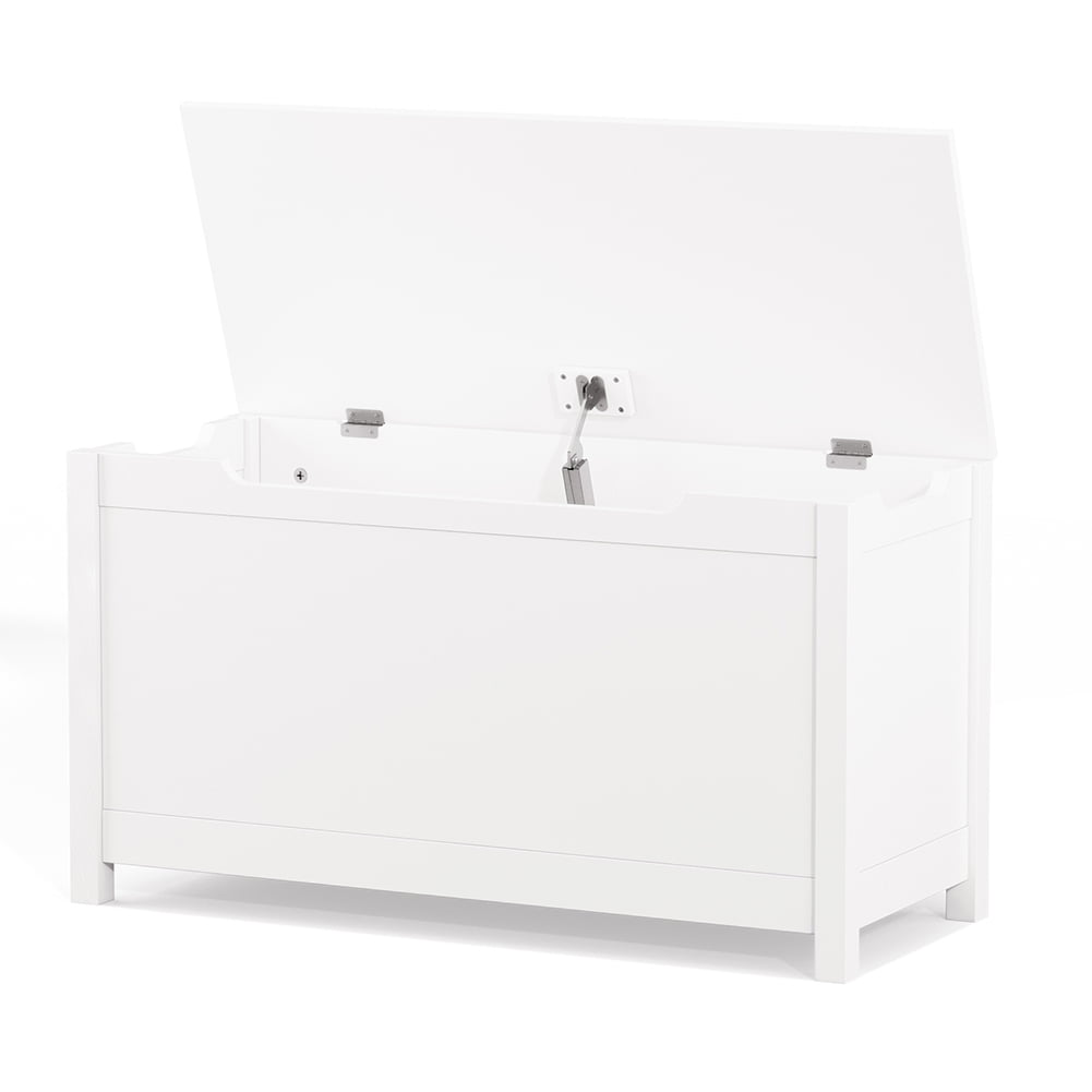 Wooden Toy Box Storage With Safety Hinge,Lid Storage Bench For Bedroom Living Room Playroom Boys & Girls,Toddlers Toy Storage Chest,31.50x13.00x16.70in