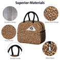 thumbnail image 4 of Womens Brown and Black Leopard Print Lunch Box for Work,Insulated Lunch Bag for Women,Loncheras Para Mujer,Leakproof Adult Lunch Bag for Work,Beach,Travel,Picnic,Camping, 4 of 7