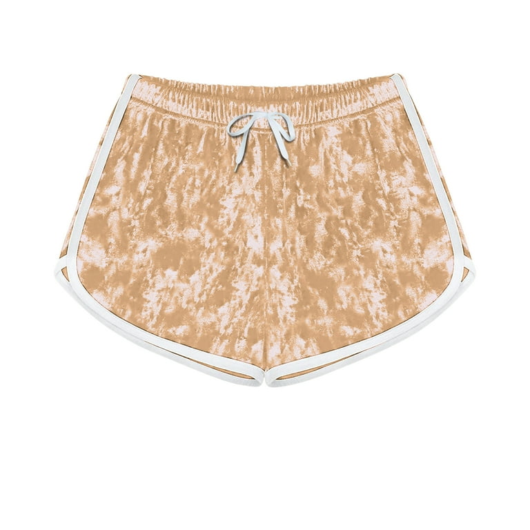 Crushed velvet drawstring shorts cheap