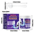 thumbnail image 3 of RYRDWP Sewer Unclogging Powder Household Kitchen And Bathroom Drains Blockage Prevention Unclogging Deodorization Pipe Cleaning Powder 100g, 3 of 9