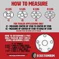 thumbnail image 2 of Jante de Pneu de Remorque, Lot de 2, Charge C 4,80-12 12 Po, Roue à Rayons Galvanisée à 5 Écrous, 2 of 5