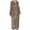 Brown, variant on LLYwey Dresses for Plus Size Women Flannel Nightgown, Home Color Long Dress, Extended Hooded Nightgown, Hooded Dress New T-Shirt Dresses Coffee L