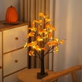 thumbnail image 1 of 24 luces LED para el árbol de Acción de Gracias - Árbol decorativo naranja de 60 cm con LED blancos cálidos, batería y USB alimentados por USB para decoración navideña, 1 of 8