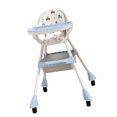 thumbnail image 3 of Silla alta para bebé con altura ajustable, multifuncional, bandeja extraíble, plegable, convertible, color azul cielo, 3 of 12