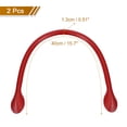 thumbnail image 2 of Unique Bargains Sangle de Sac en Cuir 15,7 Pieds avec Poignée d'Extrémité en Forme d'Oreille de Remplacement pour Sac à Main Portefeuille Rouge, 2 of 6