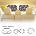 thumbnail image 4 of KUIFORTI Butterfly Car Window Shades for Side Window, Cling Car Sun Shade for Rear Window, 2 Pack Stretchable Car Window Screens, Adjustable Window Cover, 4 of 6
