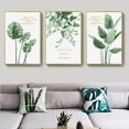 thumbnail image 4 of Pintura en lienzo para decoración de sala de estar, pintura decorativa para dormitorio, hojas de plantas verdes, hojas de espalda de tortuga, decoración de pared, arte para el hogar, 4 of 5