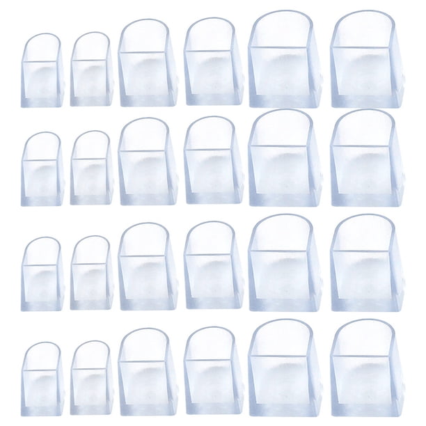 12 pares de protectores de talón duraderos para zapatos de tacón alto femeninos.