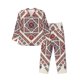 thumbnail image 1 of Fotbe Fashion Tatreez2 Pijama de Hombre con Estampado de Manga Larga, Conjunto de 2 Piezas, Ropa de Dormir Suave y Cómoda con Bolsillos-Medium, 1 of 7