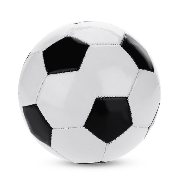 Balón de fútbol clásico blanco y negro, talla 4, estándar, para entrenamiento, fútbol, juguete escolar