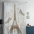 thumbnail image 3 of Illustration Of Eiffel Tower Bay Window Screening Curtains Drape Sheer Tulle For Living Room Bedroom Voile Organza Curtains, 3 of 7