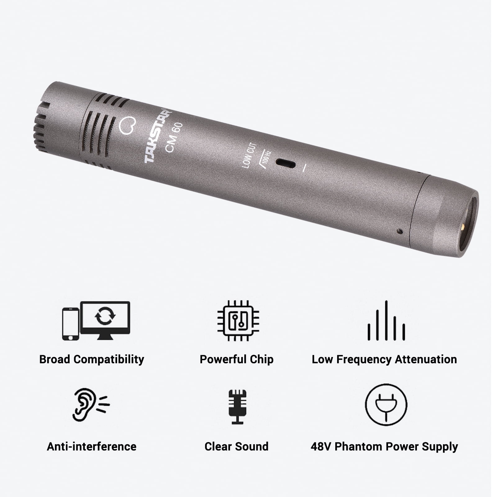 Nishore Microphone,48v Xlr Mic 48v Professional Condenser Xlr Studio Xlr Stand Dsfen Qinquan Phanpower Huiop Xlr Professional