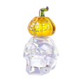 thumbnail image 1 of Crystal Skull Figurine Human Skull Head with Pumpkin Statue Halloween Collectible Sculpture for Desktop Bookshelf Fireplace, 1 of 3