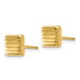 thumbnail image 2 of Leslie's Real 14kt Yellow Gold Gold Post Earrings; for Adults and Teens; for Women and Men, 2 of 3